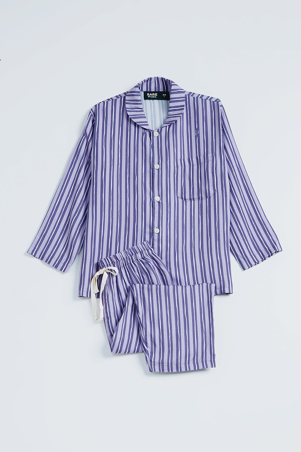Praya Parigi Kids Long Sleeve Set in Lilac Salur
