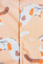 Praya Parigi Kids Long Sleeve Set in Peach Gembul