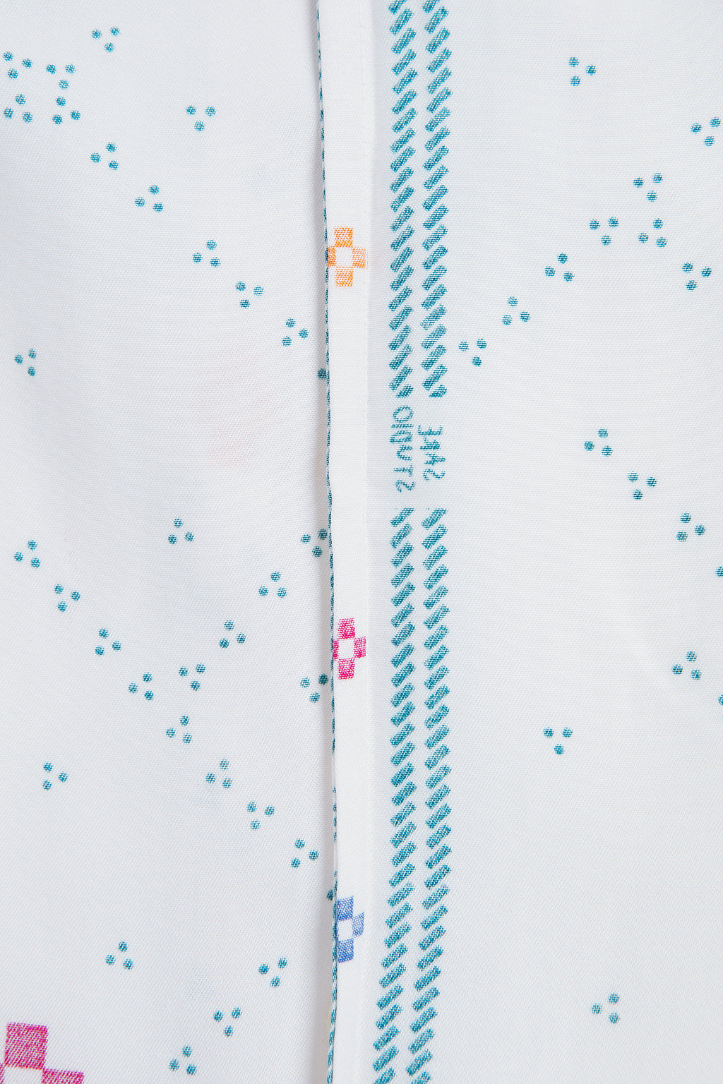 Buji Kids Stand Collar Shirt in Bone Bajamba