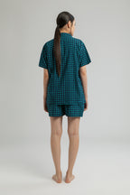 Manggis Pajama Set in Tosca Dadu
