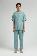 Kasturi Pajama Set in Ocean Salur