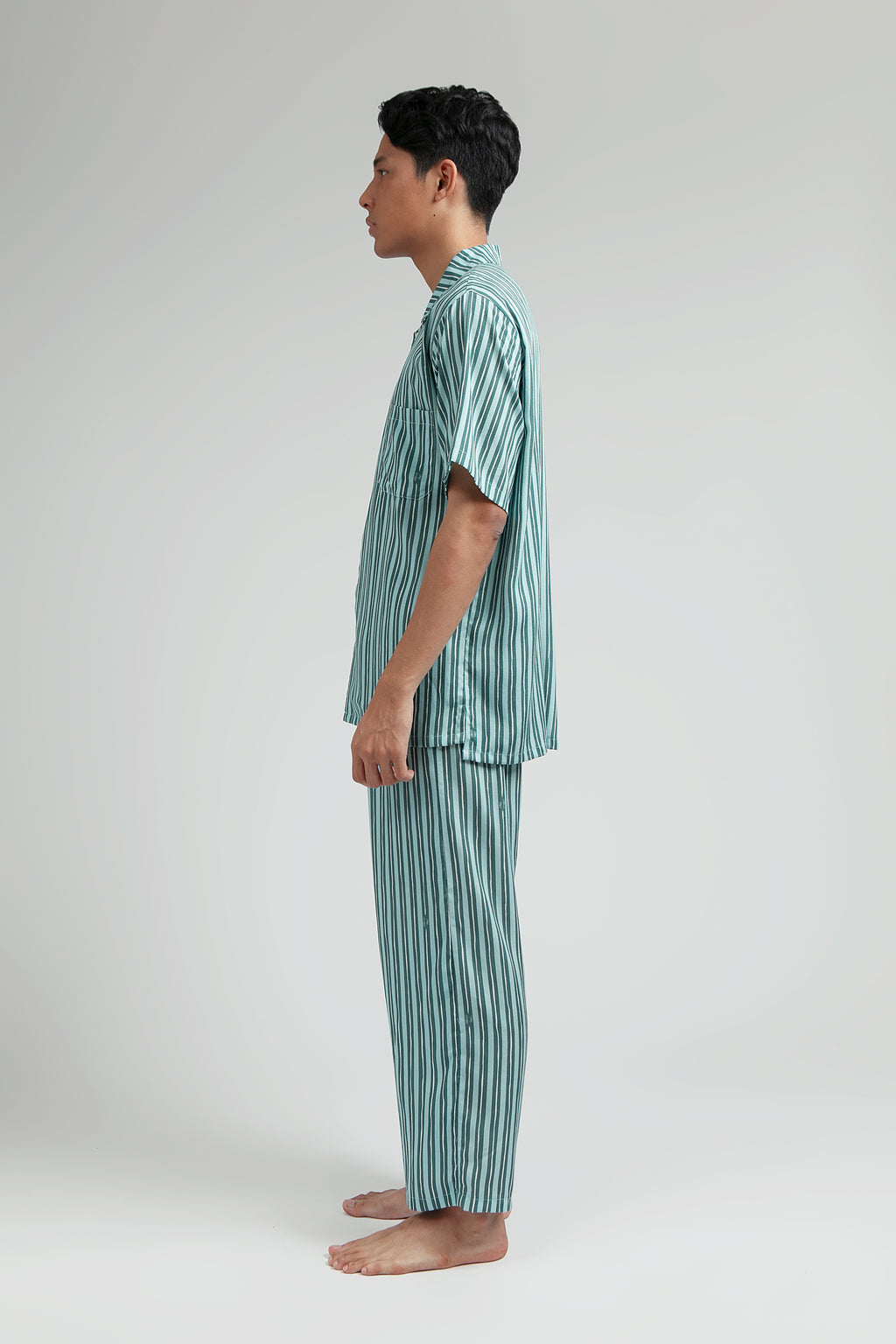 Kasturi Pajama Set in Ocean Salur