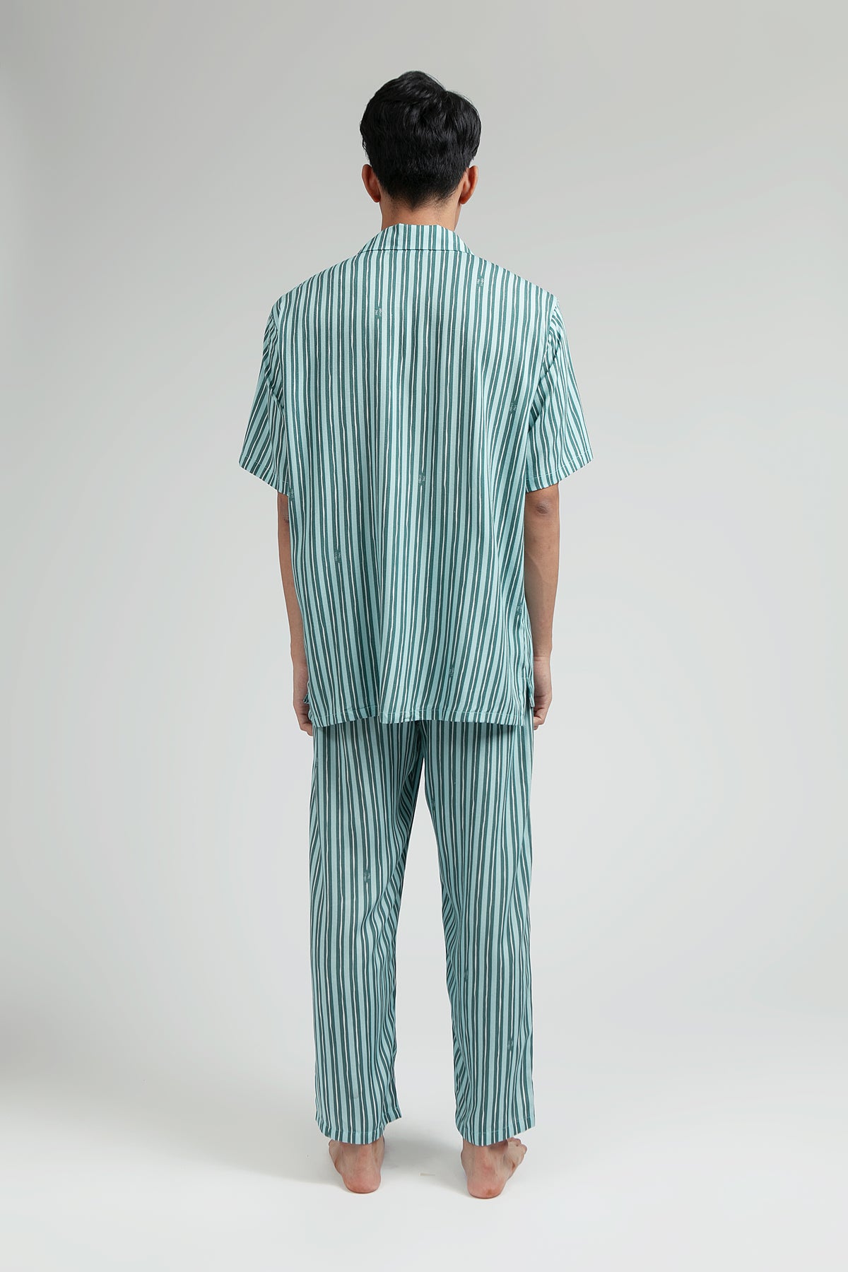 Kasturi Pajama Set in Ocean Salur