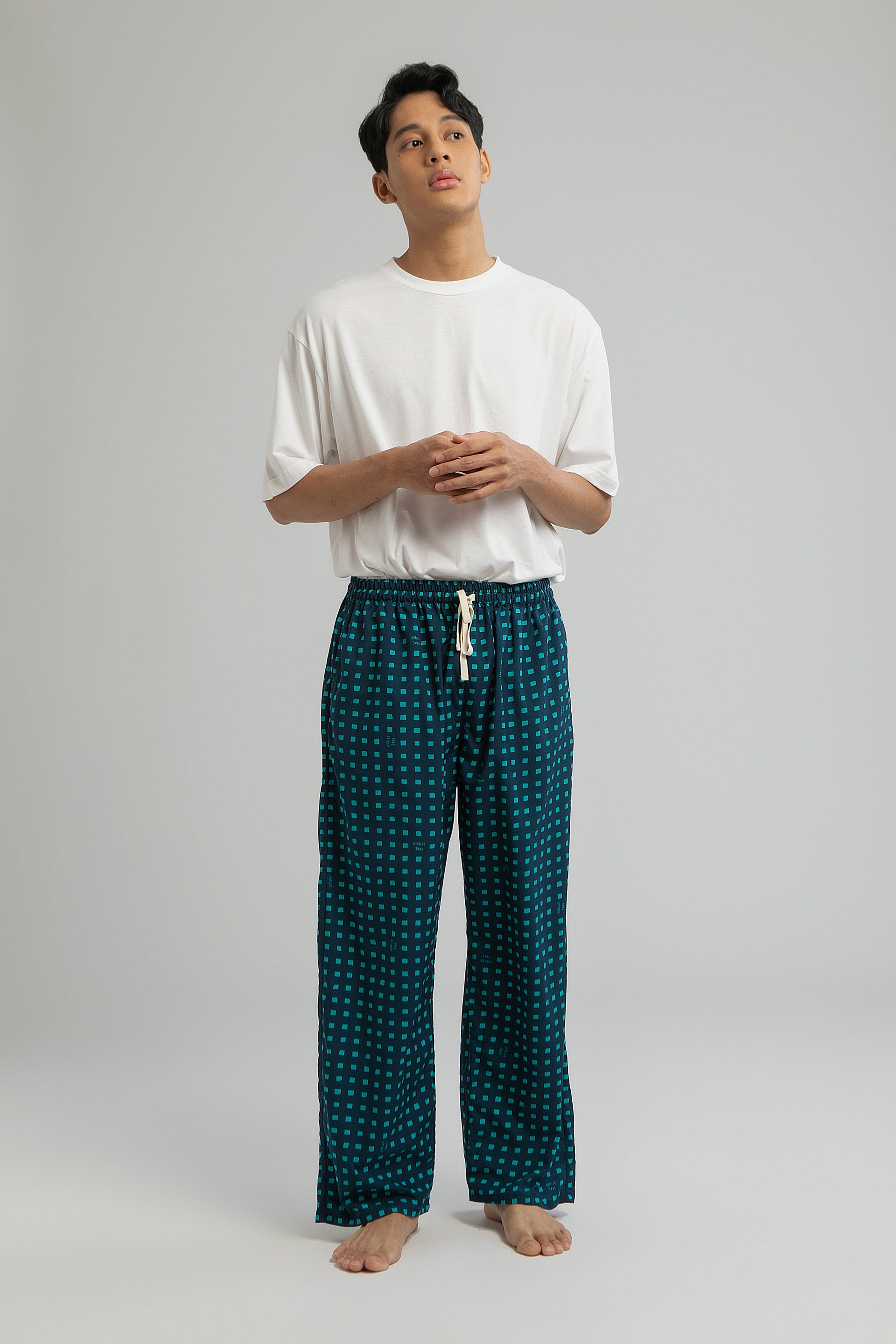 Gani Unisex Relax Pants in Tosca Dadu