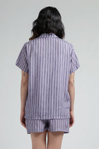Manggis Pajama Set in Lilac Salur