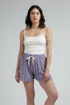 Manggis Pajama Set in Lilac Salur