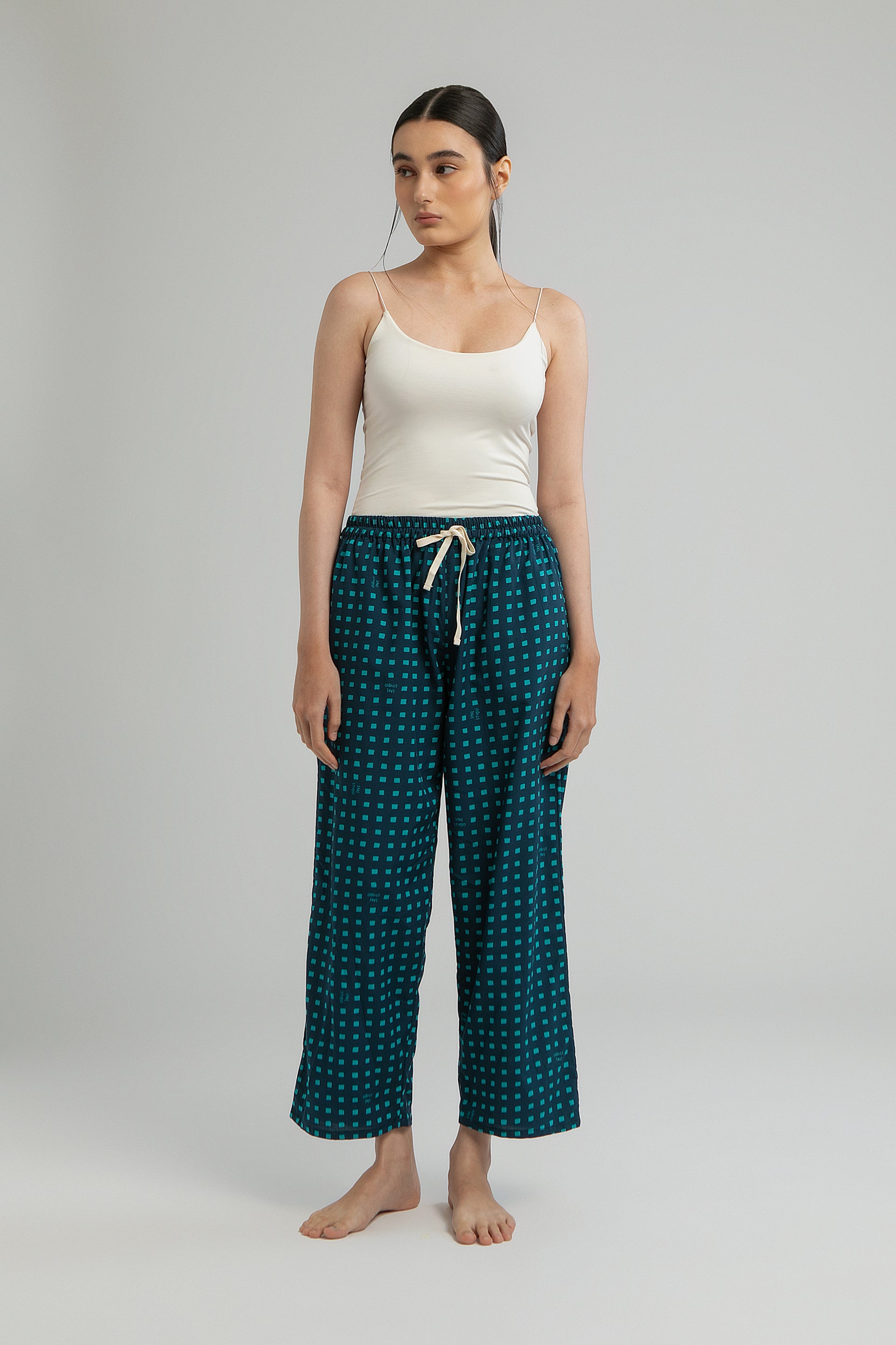 Gani Unisex Relax Pants in Tosca Dadu