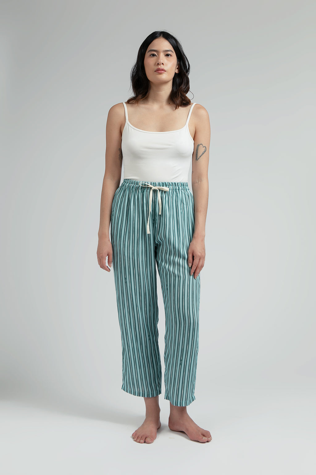 Kasturi Pajama Set in Ocean Salur