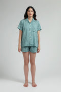 Manggis Pajama Set in Ocean Salur