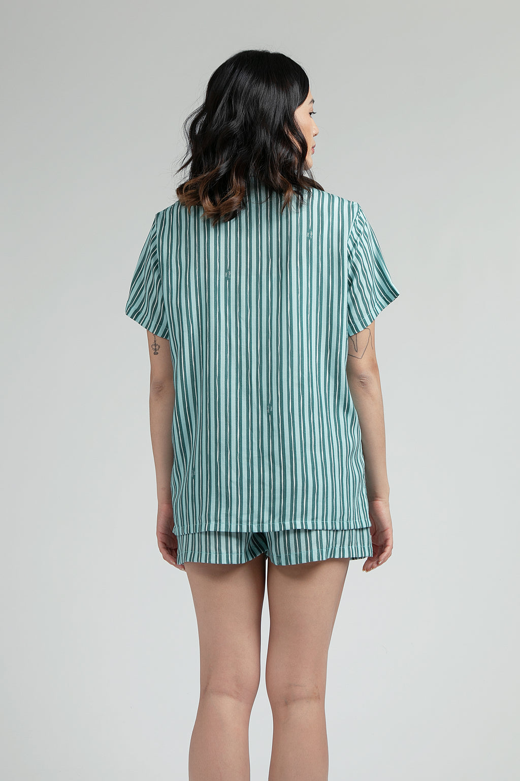 Manggis Pajama Set in Ocean Salur
