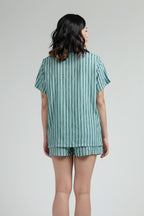 Manggis Pajama Set in Ocean Salur