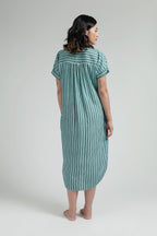 Obi Loose Dress in Ocean Salur