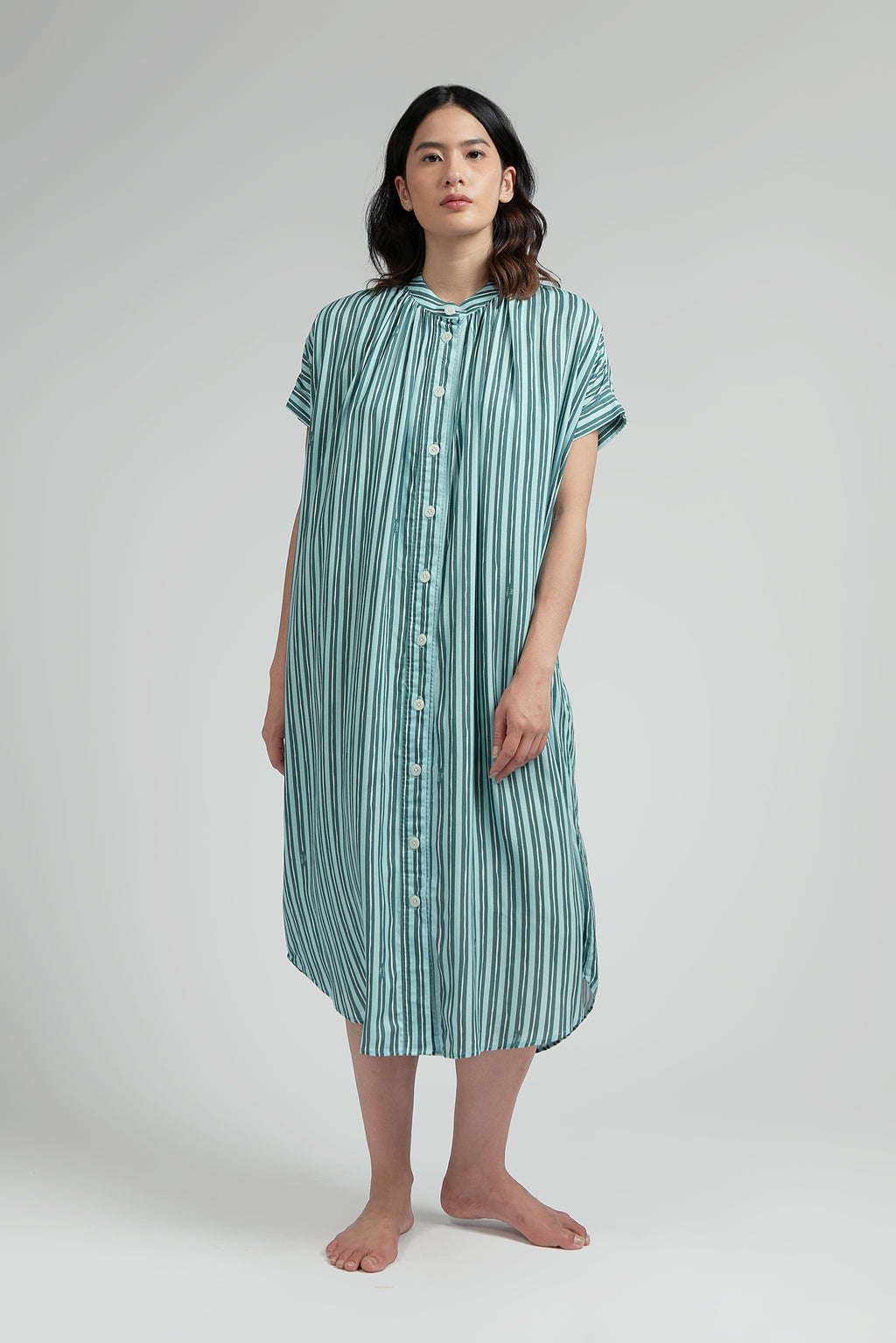 Obi Loose Dress in Ocean Salur