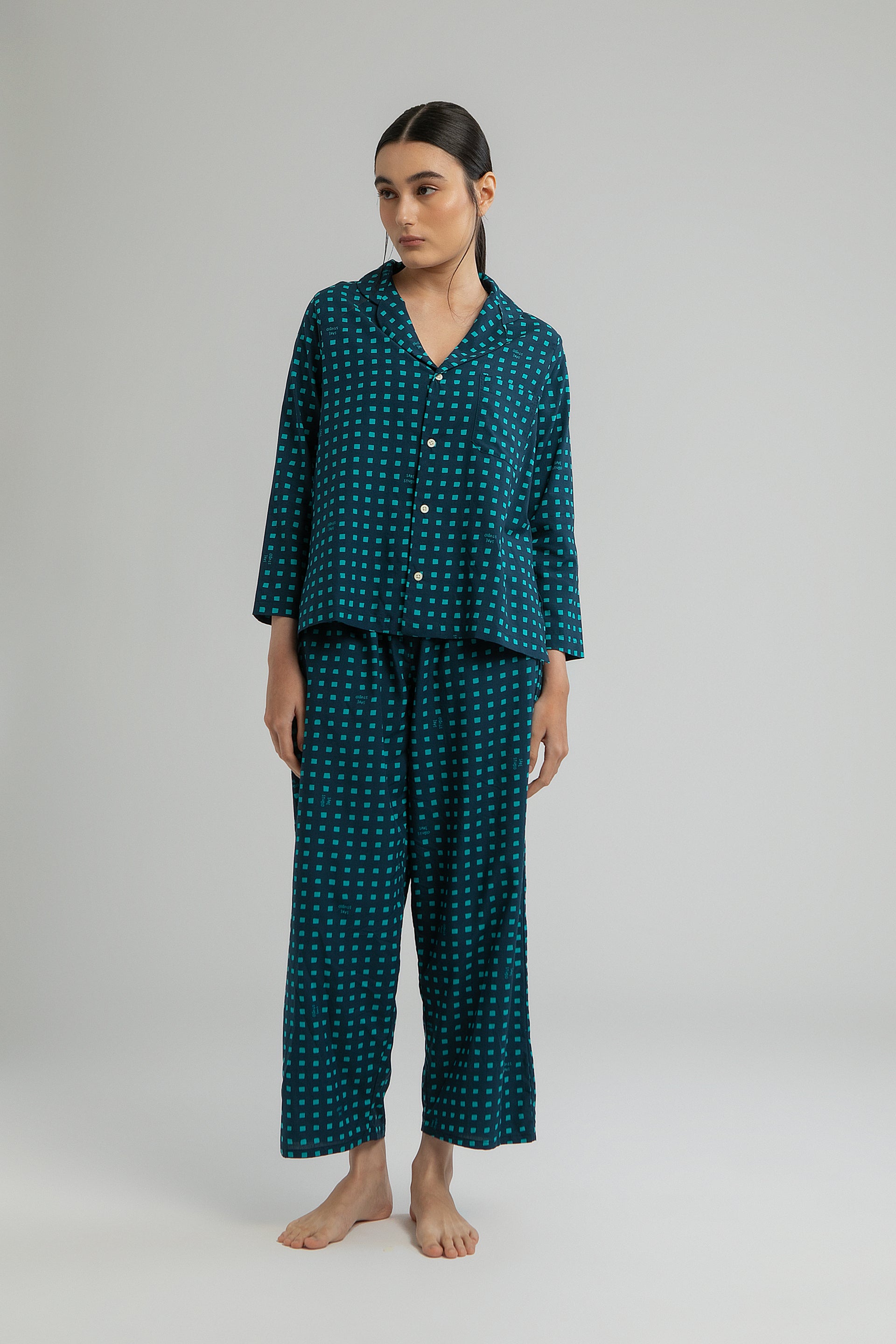 Jambu Pajama Set in Tosca Dadu