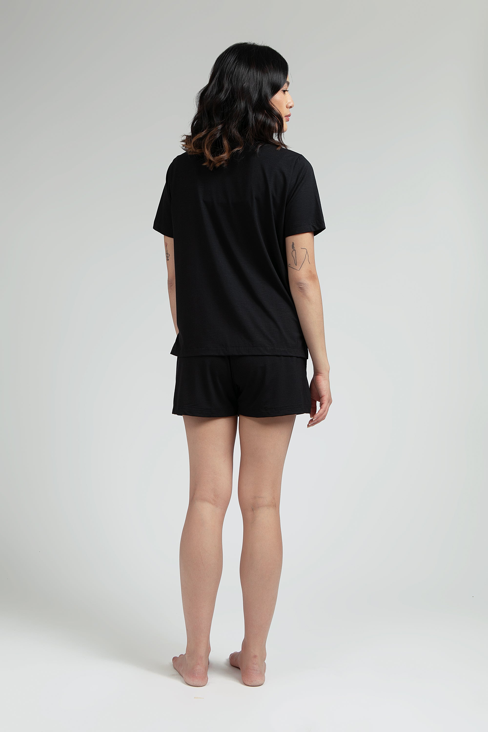 Puri Women Pajama Set in Black