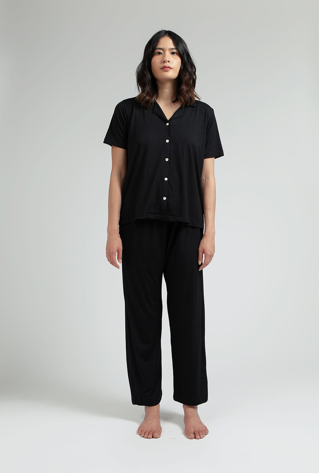 Subi Women Pajama Set in Black