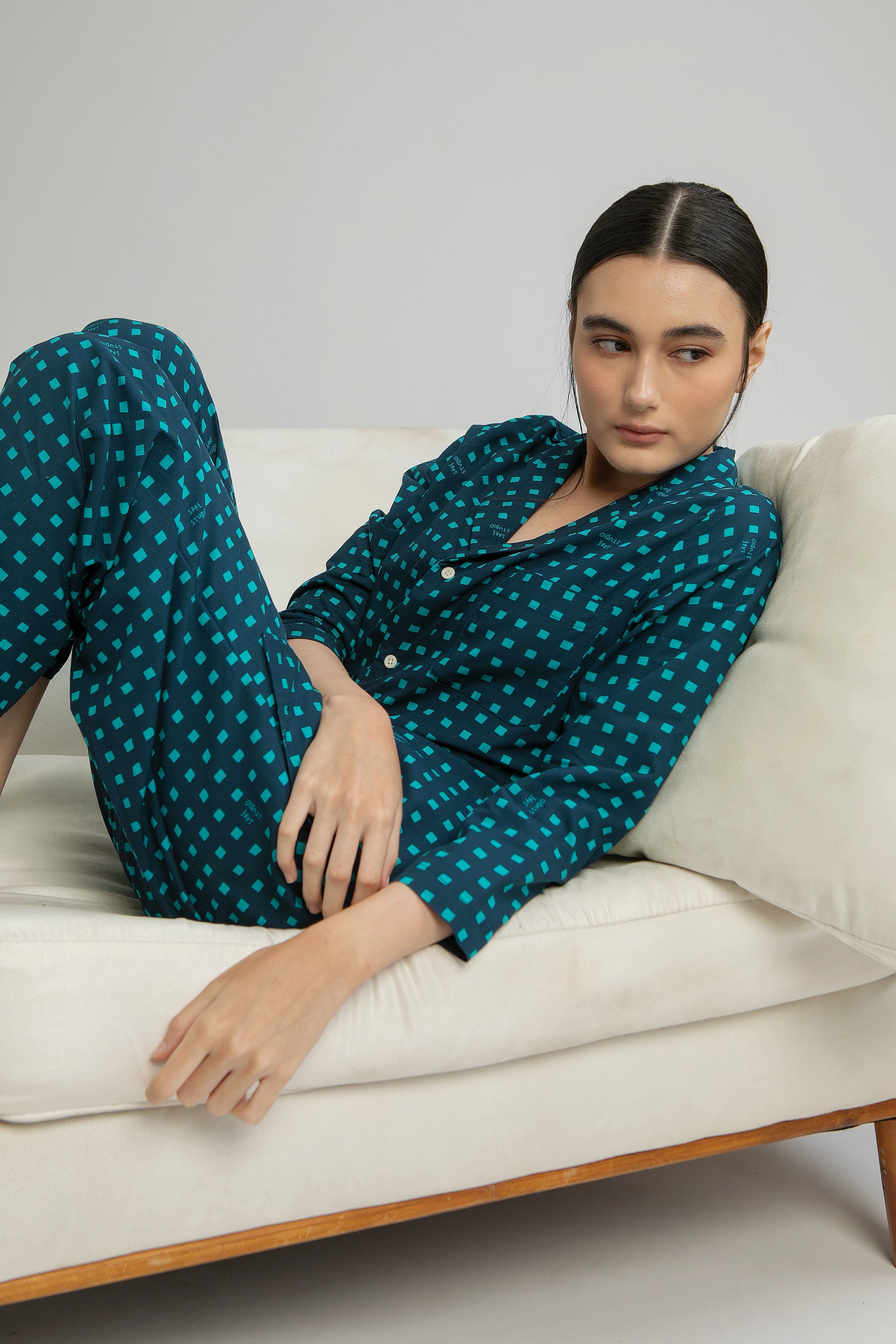 Jambu Pajama Set in Tosca Dadu