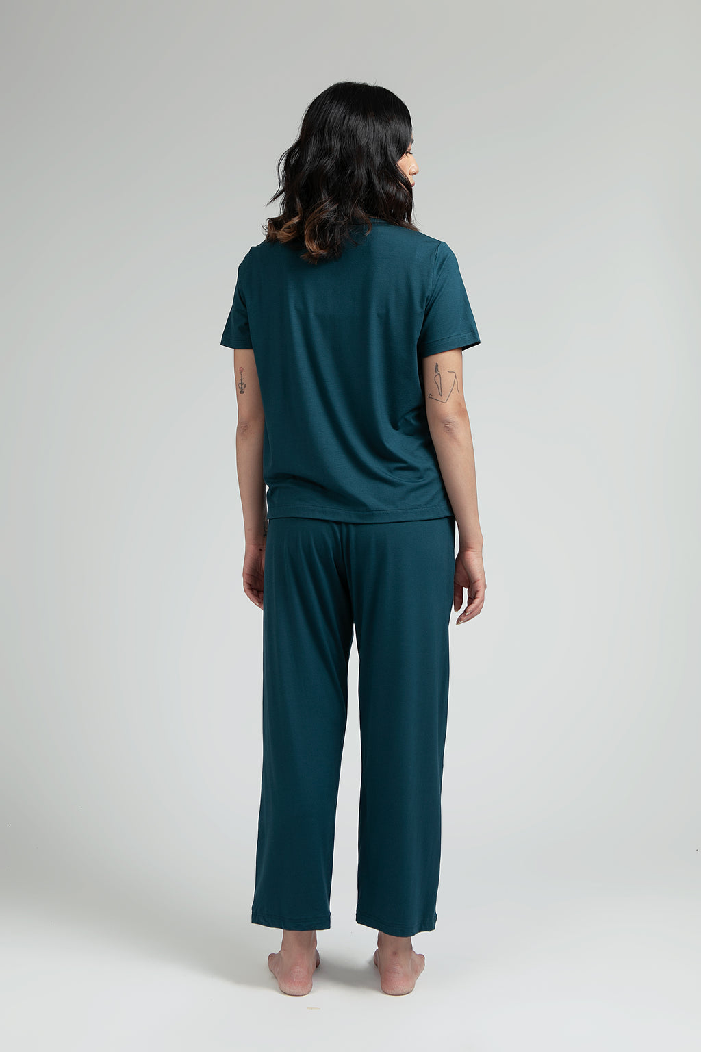 Subi Women Pajama Set in Teal