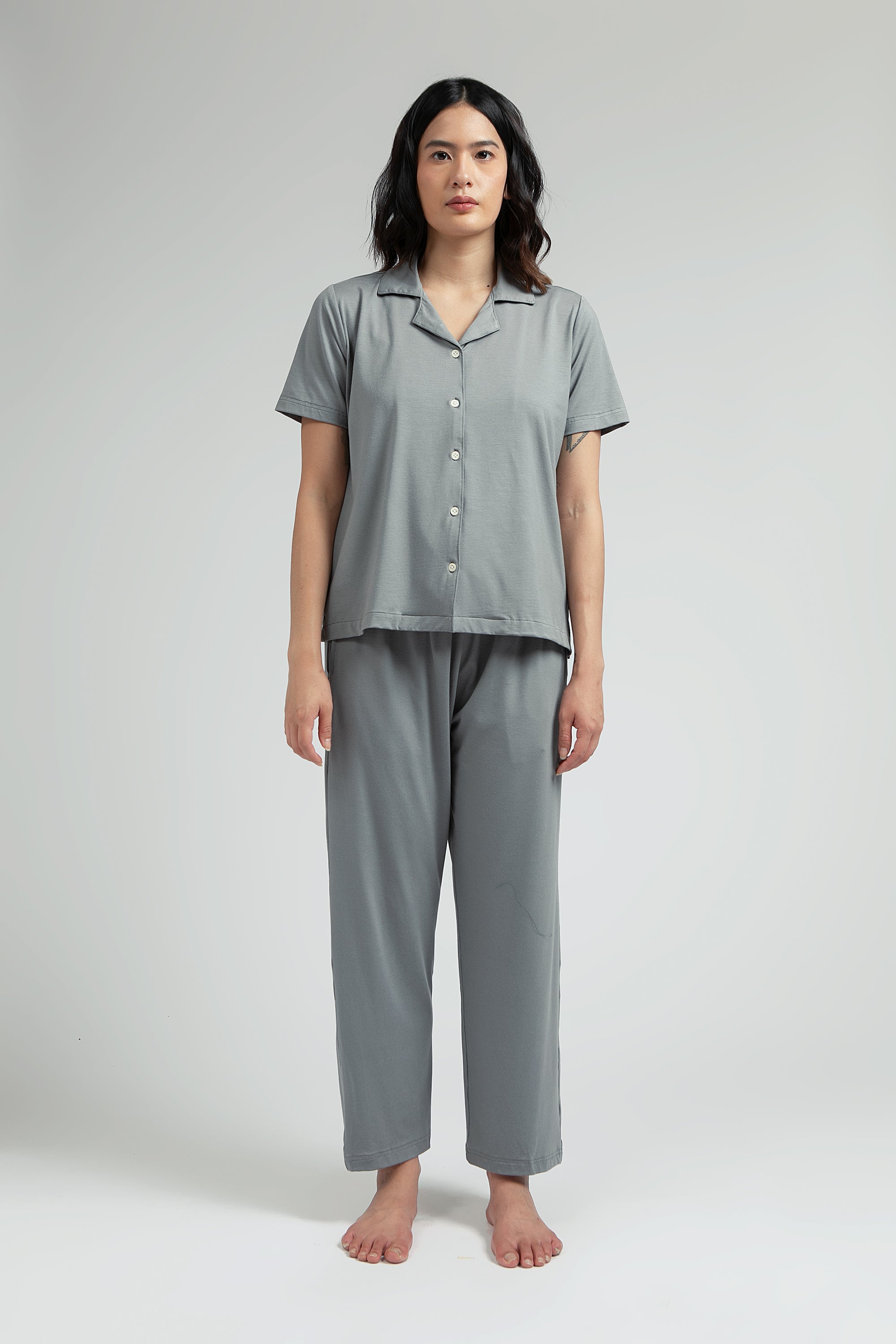 Subi Women Pajama Set in Grey