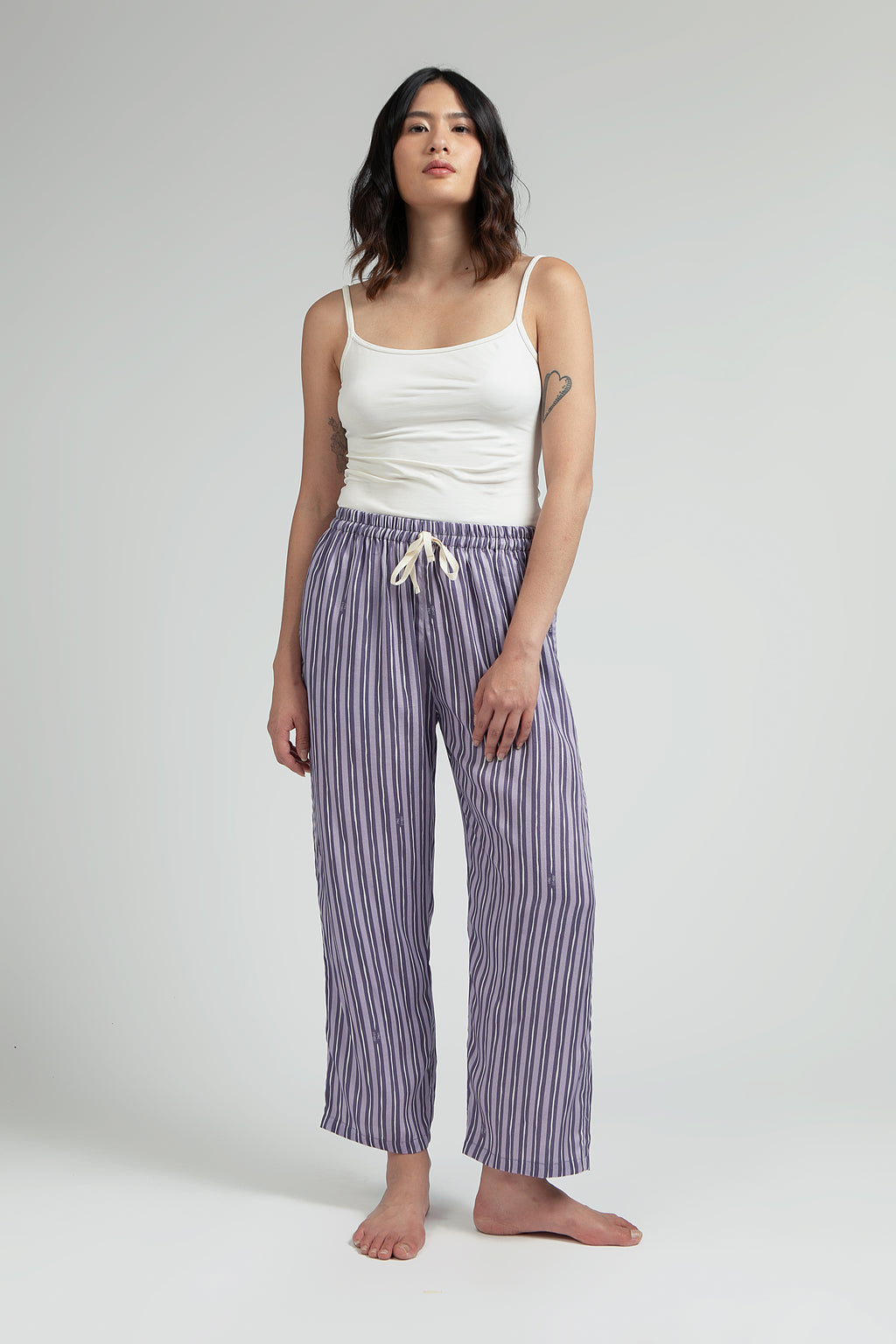Kasturi Pajama Set in Lilac Salur