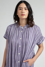 Obi Loose Dress in Lilac Salur