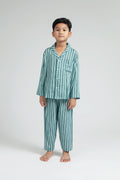 Praya Parigi Kids Long Sleeve Set in Ocean Salur