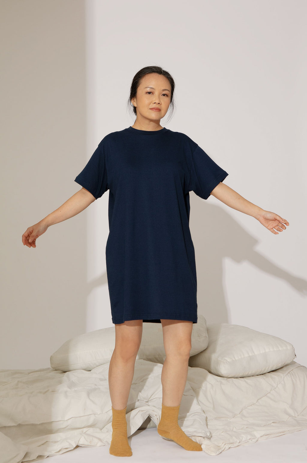 Maro T-Shirt Dress in Navy