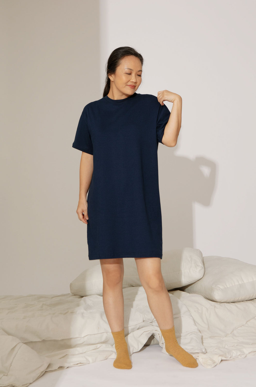 Maro T-Shirt Dress in Navy