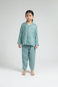 Praya Parigi Kids Long Sleeve Set in Ocean Salur
