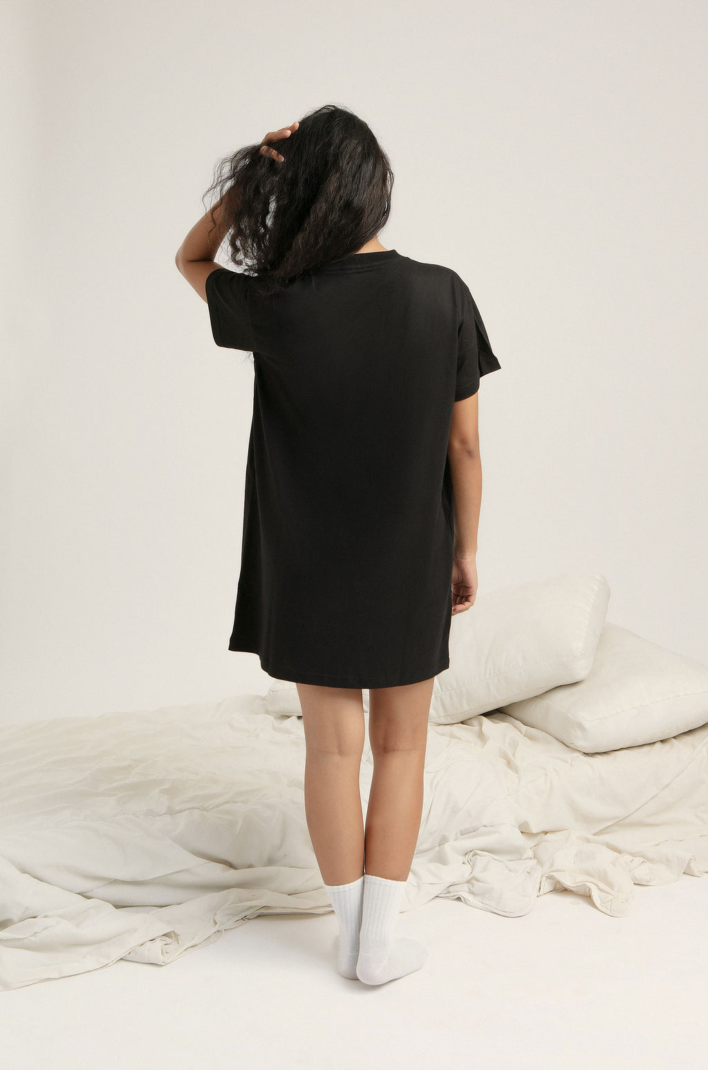 Maro T-Shirt Dress in Black