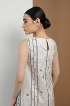 Harau Sleeveless Tunic in Bone Bajamba