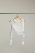 Anggrek Bib in White