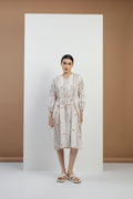 Limau Dress in Bone Bajamba