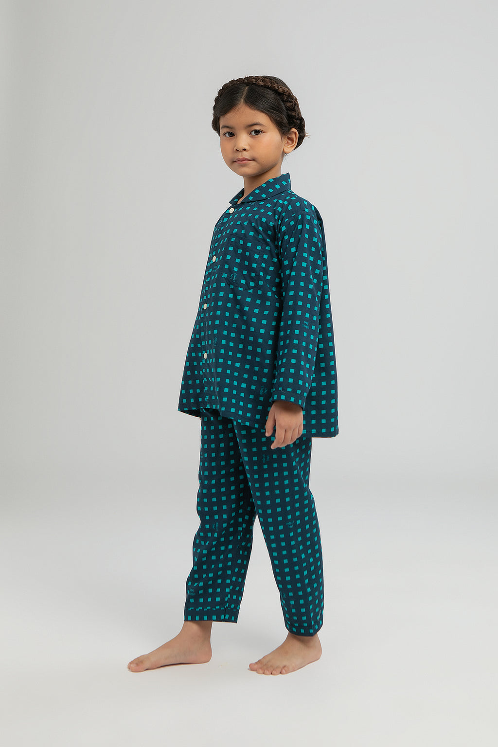 Praya Parigi Kids Long Sleeve Set in Tosca Dadu