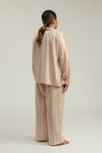 Nila Long Sleeves Top in Sand Woven