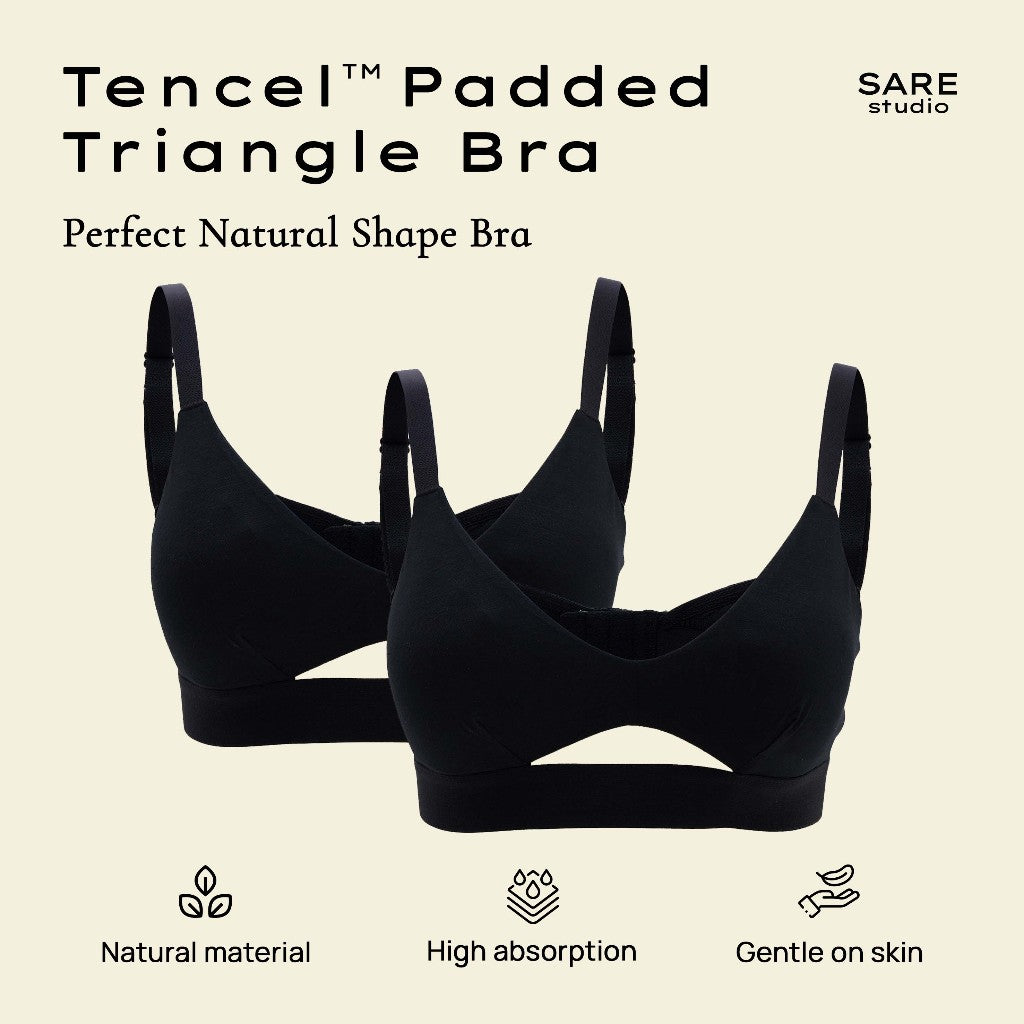 Padma Padded Tencel Triangle Bra 2 Packs