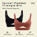 Padma Padded Tencel Triangle Bra 2 Packs in Mix Color
