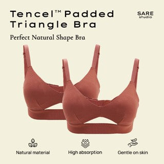 Padma Padded Tencel Triangle Bra 2 Packs