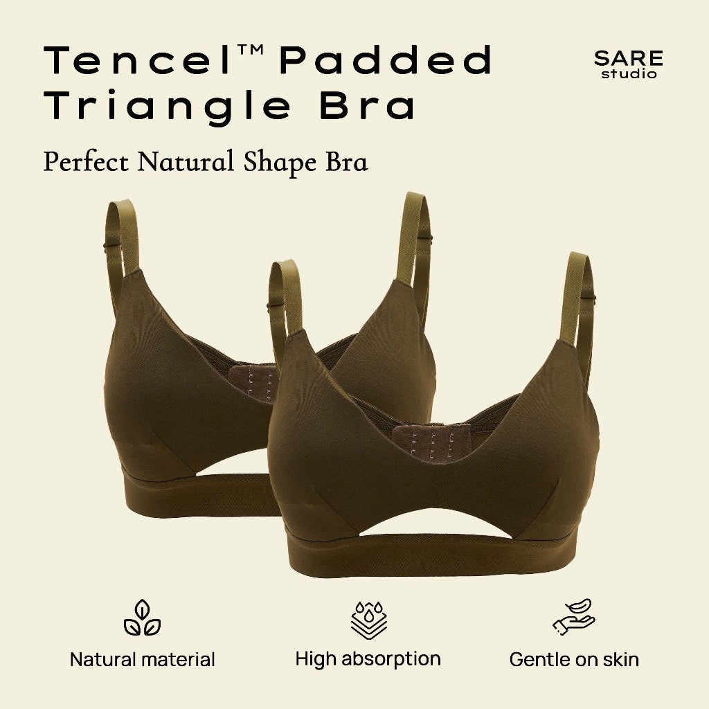 Padma Padded Tencel Triangle Bra 2 Packs