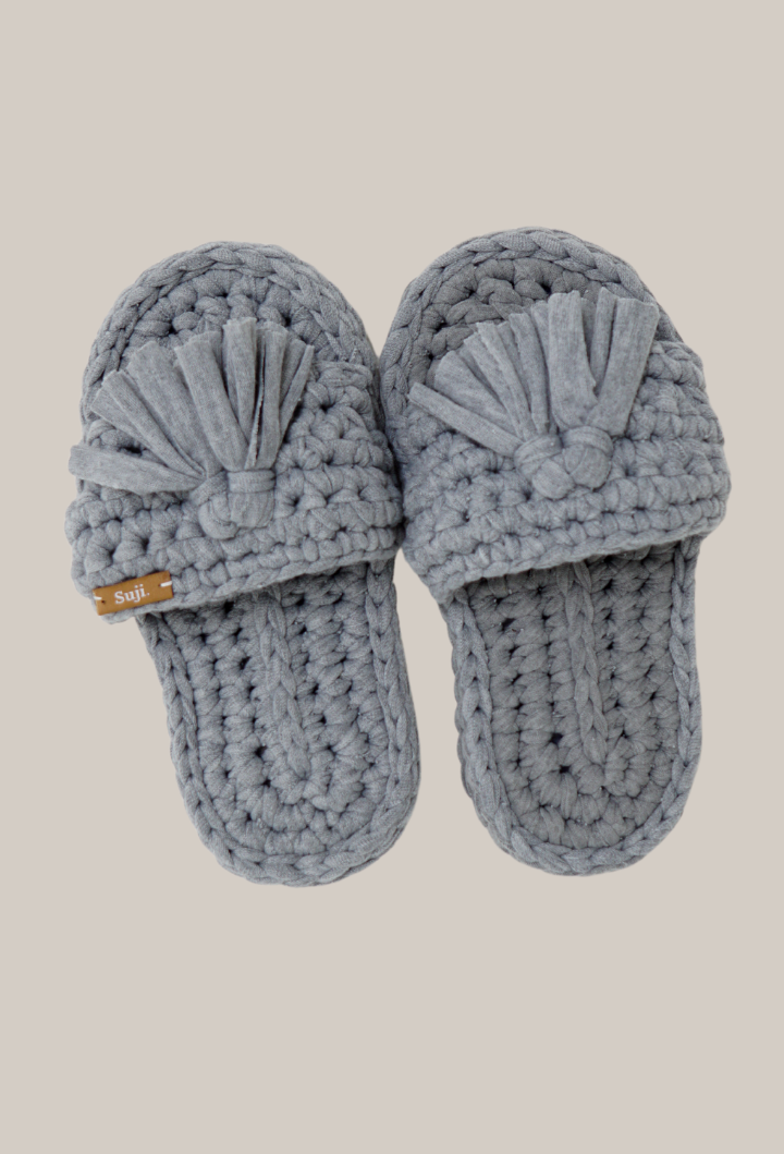 Heera Home Slipper in Light Grey