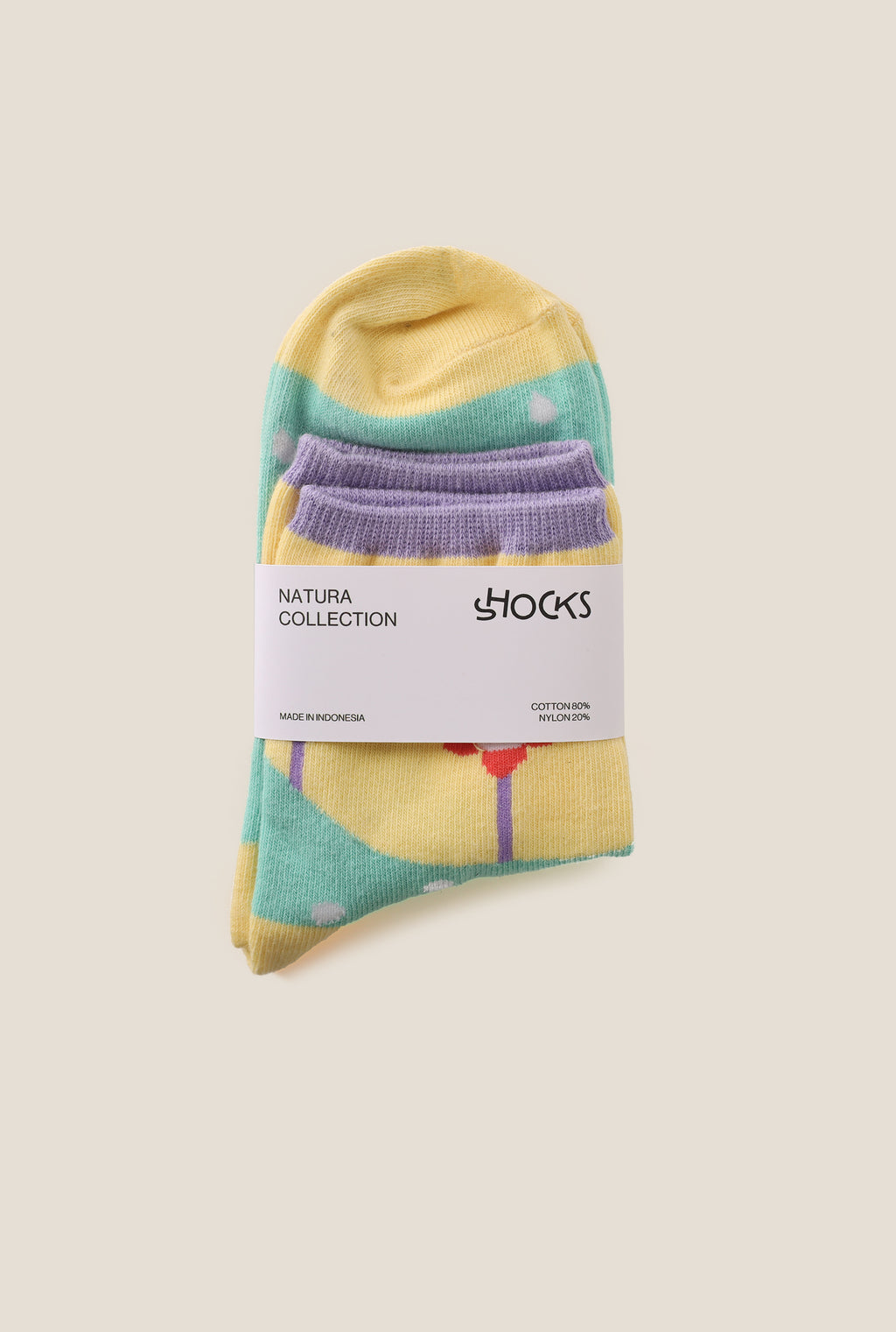 Natura Socks in Yellow