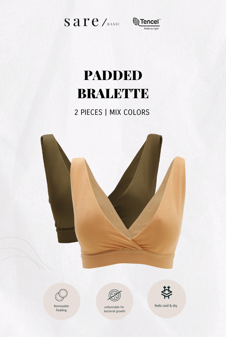 Cita Padded Bralette 2 Packs in Mix Color 2