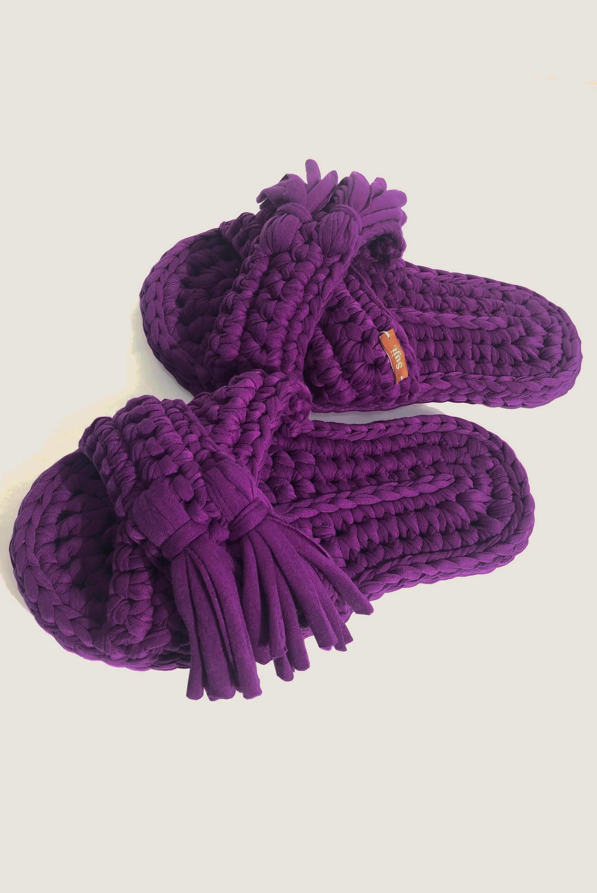 Faleesha Home Slipper in Dark Purple