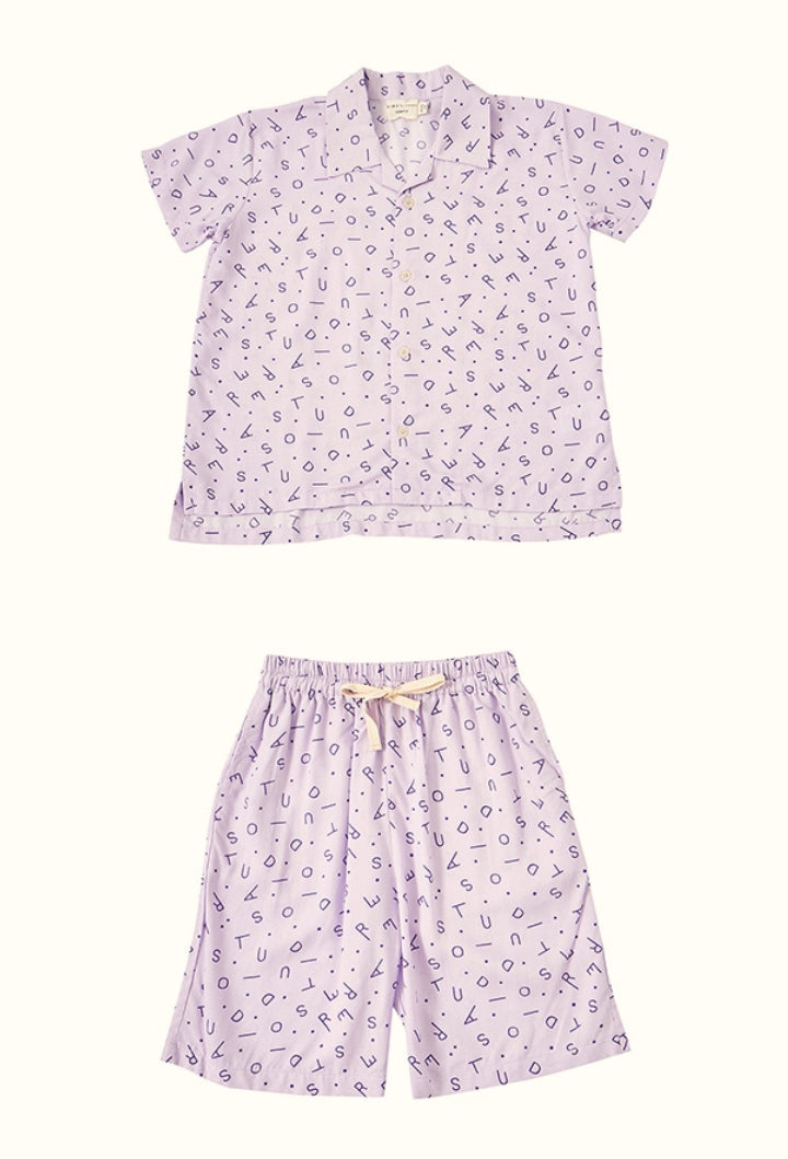 Mappi Mariri Kids Set in Lilac Monogram