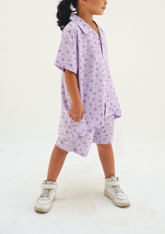 Mappi Mariri Kids Set in Lilac Monogram