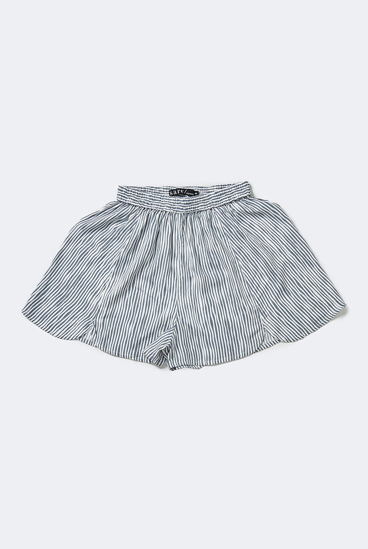 Kawa Front Slit Bottom in Grey Stripe