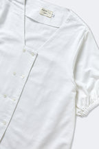 Tori Puff Sleeve Top in White