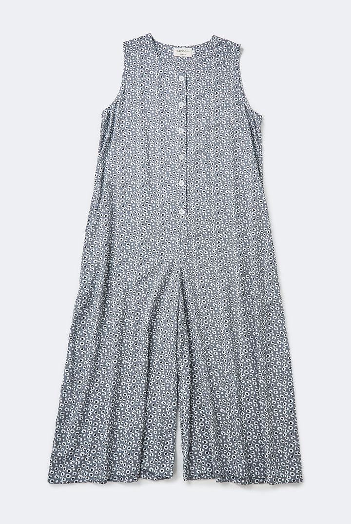 Banda Jumpsuit in Grey Leopard