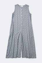 Banda Jumpsuit in Grey Leopard
