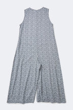 Banda Jumpsuit in Grey Leopard